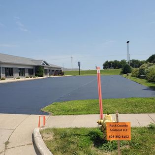 WEBSITE PIC 10 finished parking lot of business without painted lines